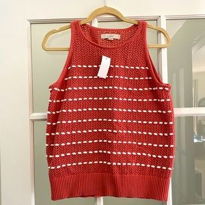 NWT Loft open knit cotton tank